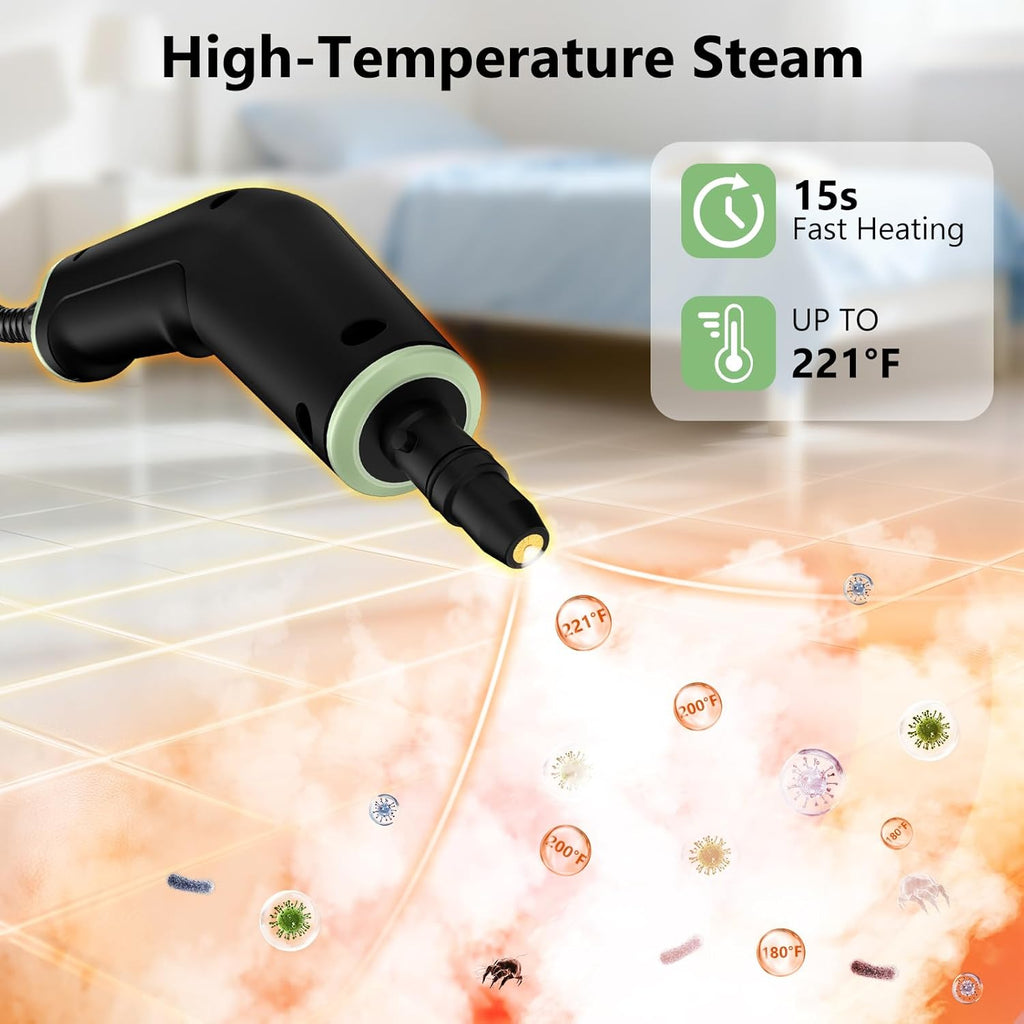 Portable Steamer for Cleaning with 16pcs Accessories