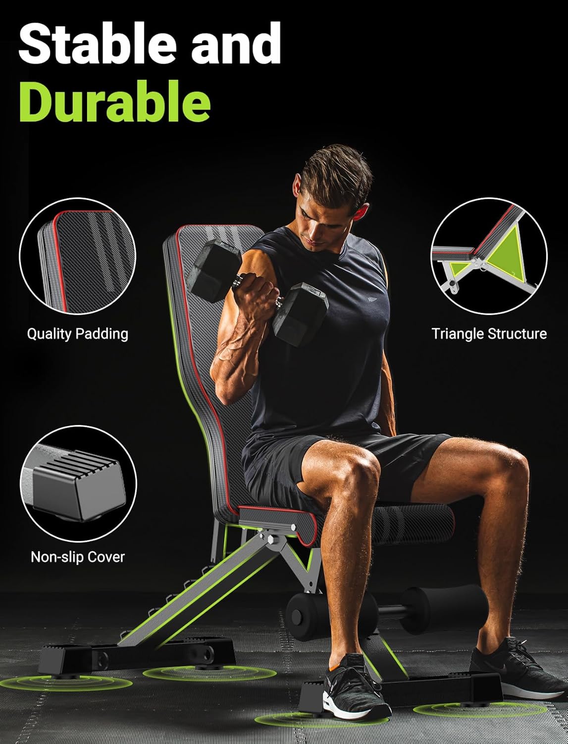 Adjustable Weight Bench for Full Body Workout