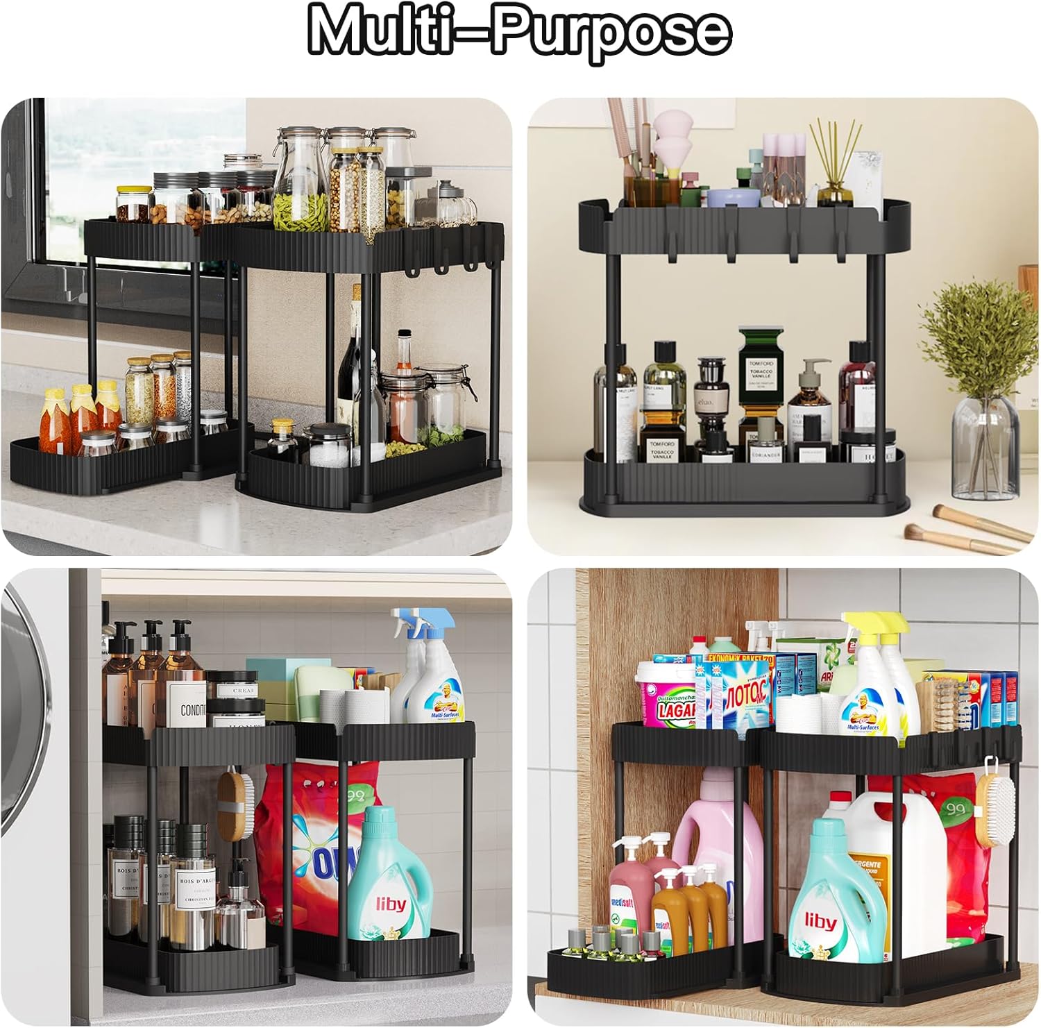 Multi-Purpose Pull-Out Storage Organizers