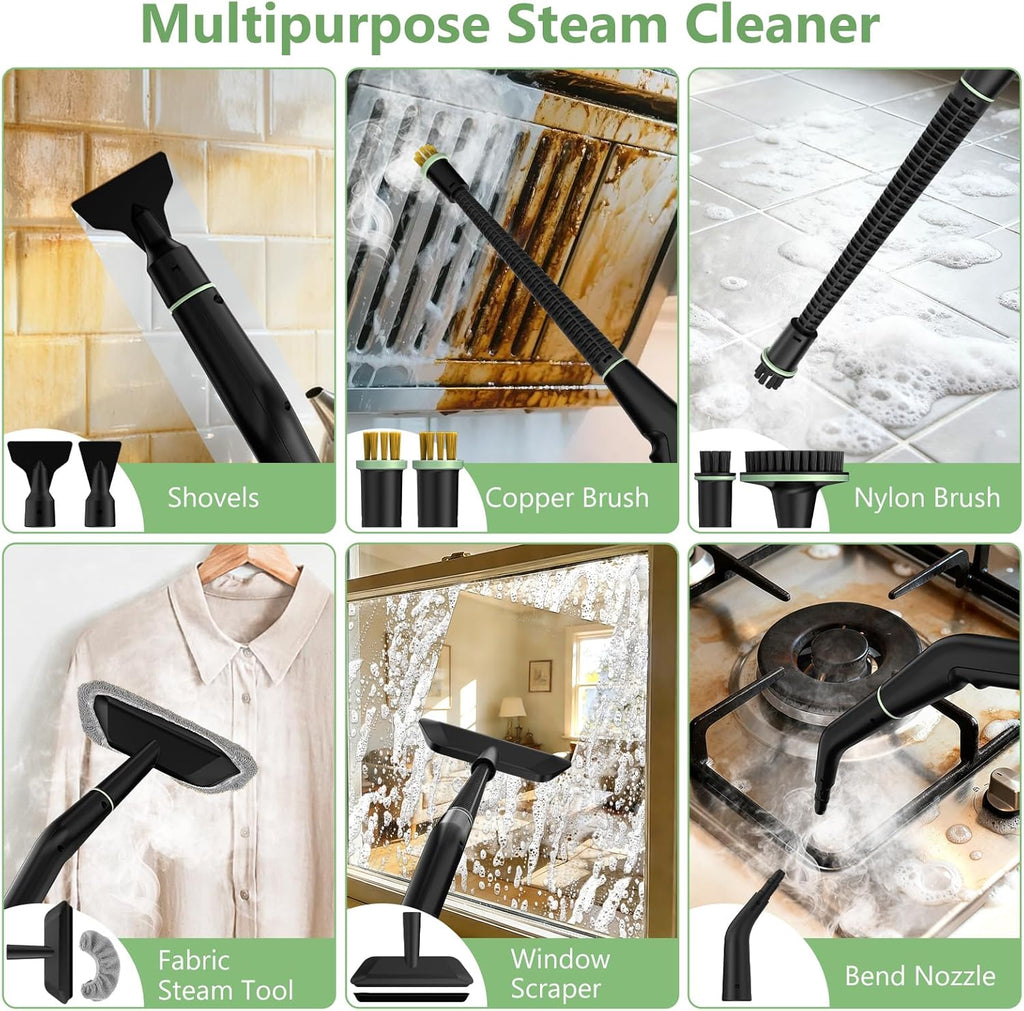 Portable Steamer for Cleaning with 16pcs Accessories