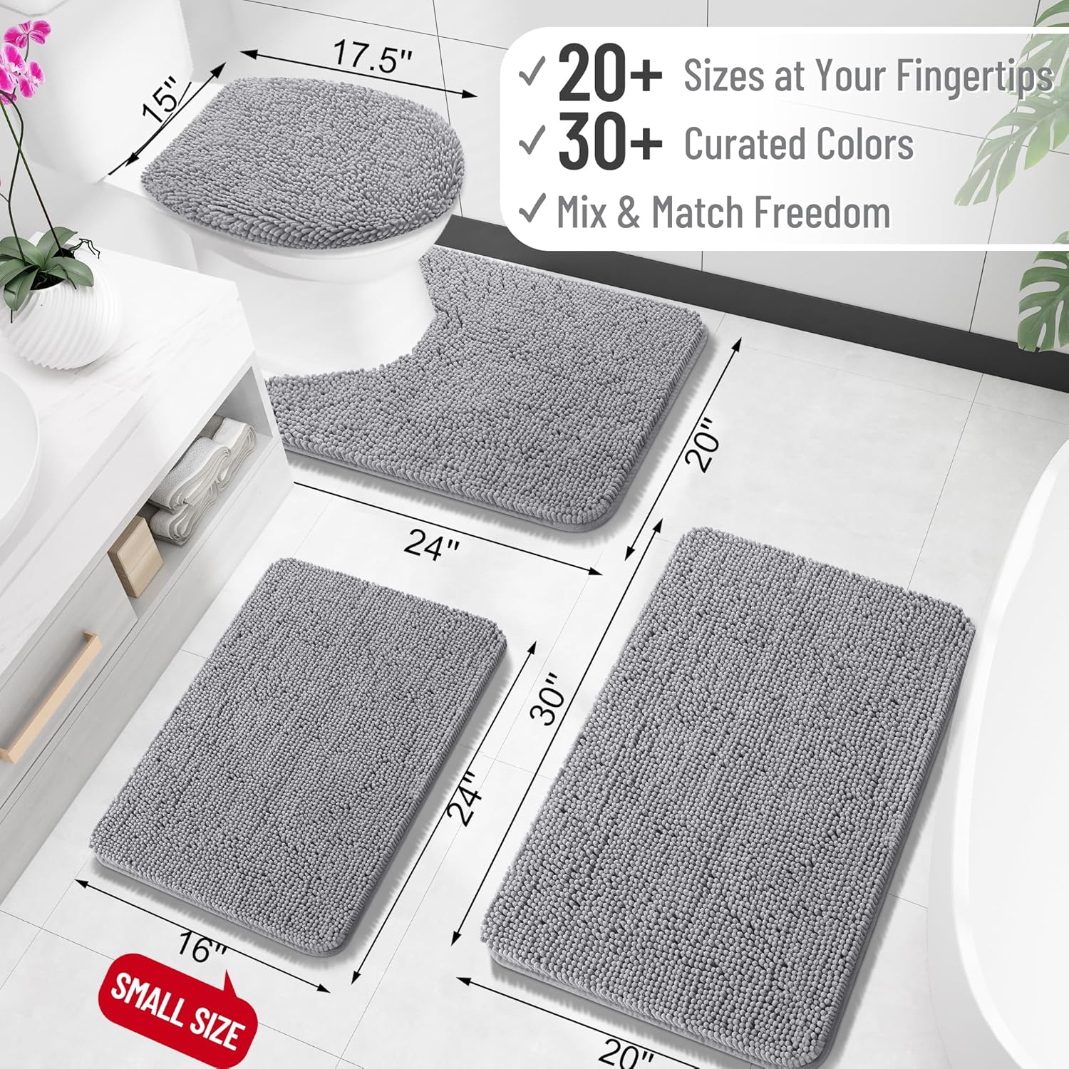 Bathroom Rugs 30x20